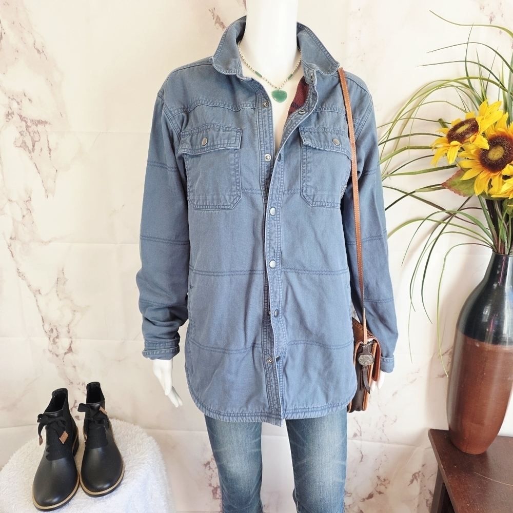 Columbia Barn Work Chore Jacket Fleece Lined Snap Button